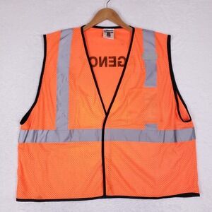 ML‎ Kishigo Agency Reflective Safety Vest 2X-3X Orange